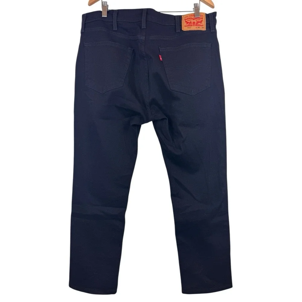 Levis 511 Slim Fit Black Denim‎ Jeans Men's 38X30 Stretch